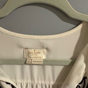 Kate Spade White Peter Pan Collar Blouse
